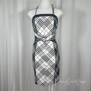 Nikibiki Plaid Halter Neck Sheath Dress